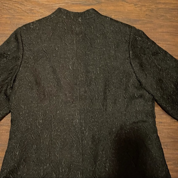 Avenue Mandarin Black Sparkle Bling 14 16 plus Holiday Cocktail Party jacket - Picture 9 of 9